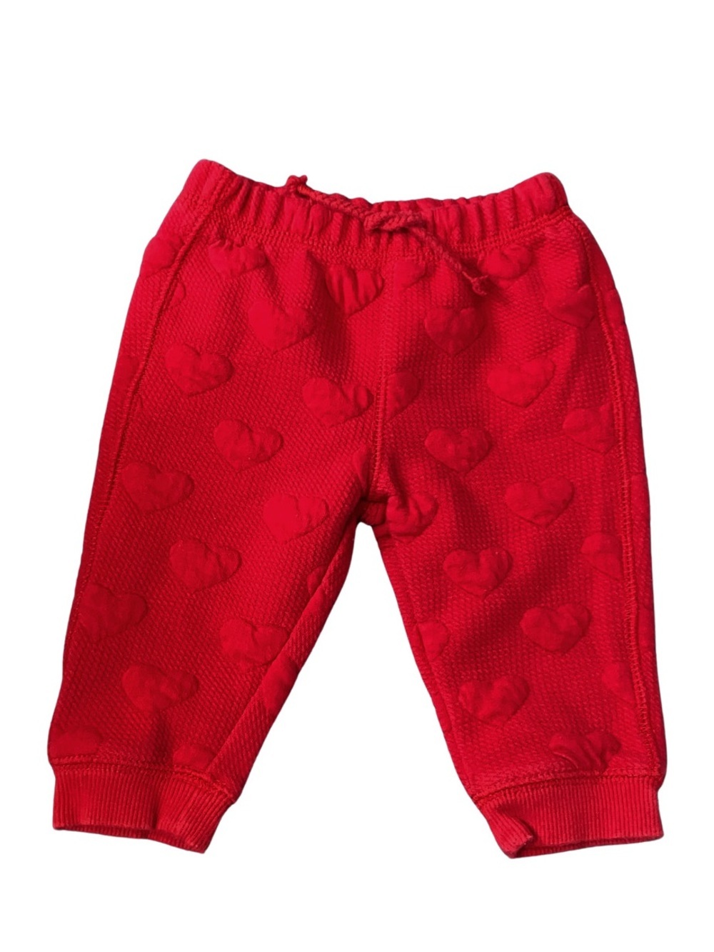 H&M Red Heart Joggers Size 4-6 Months